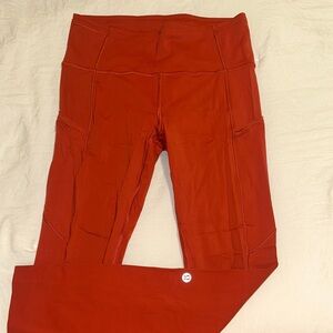Burnt orange Lululemon leggings size 6